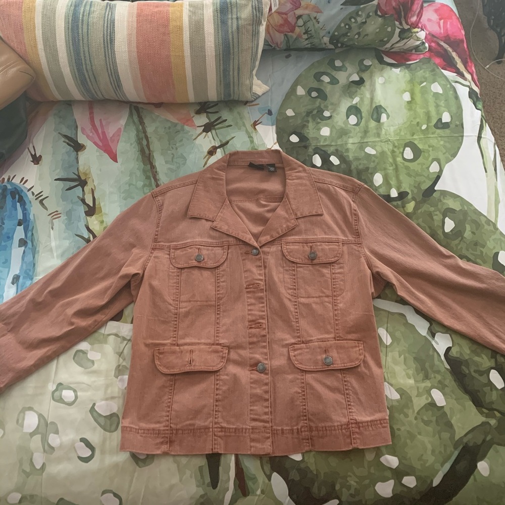 Chico’s Rust Colored Jean Jacket